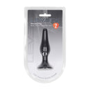 Slim Silicone Anal Plug - S - Black