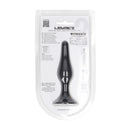 Slim Silicone Anal Plug - M - Black