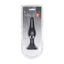 Slim Silicone Anal Plug - XL - Black