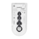 Beaded Silicone Anal Probe with Loop - Black