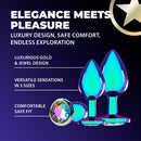 Venice Collection - Metal Anal Plug Set - Iridescent