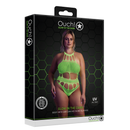 Body with Grecian Neckline - Plus Size - Neon Green