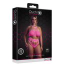 Body with Grecian Neckline - Plus Size - Neon Pink