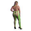 Bodystocking with Halterneck - Plus Size - Neon Green