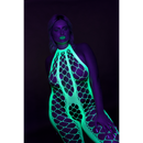 Bodystocking with Halterneck - Plus Size - Neon Green