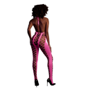 Bodystocking with Halterneck - One Size - Neon Pink
