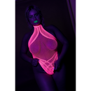Body with Halter Neck - One Size - Neon Pink
