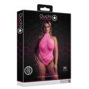 Body with Halter Neck - Plus Size - Neon Pink