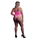 Body with Halter Neck - Plus Size - Neon Pink