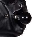 Blindfolded Mask with Breathable Ball Gag - Black
