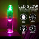 LED Vibrating Straight Cock - 6 / 15 cm - Transparent