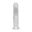LED Vibrating Straight Cock - 7 / 18 cm - Transparent