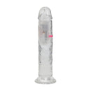 LED Vibrating Straight Cock - 7 / 18 cm - Transparent