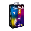 LED Vibrating Straight Cock with Balls - 7 / 18 cm - Transparent