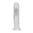 LED Vibrating Straight Cock - 8 / 20 cm - Transparent