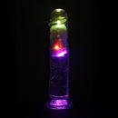 LED Vibrating Straight Cock - 8 / 20 cm - Transparent