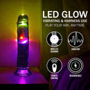 LED Vibrating Straight Cock - 8 / 20 cm - Transparent