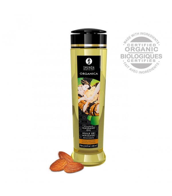 ORGANIC SWEET ALMOND MASSAGE OIL 240 ML
