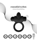 E9 BLACK RECHARGEABLE VIBRATING RING