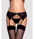 CHARMS GARTER BELT & THONG BLACK L/XL