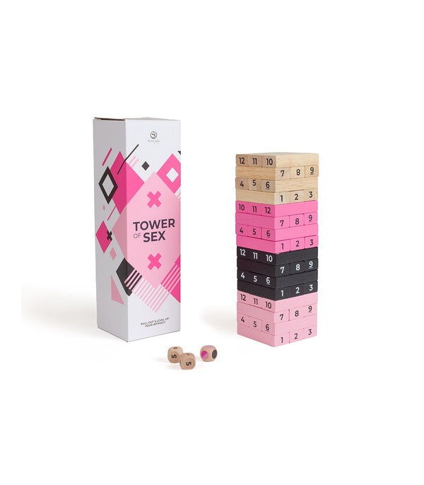TOWER OF SEX WOODEN GAME (ES/EN/DE/FR/NL/PT/IT/PL)