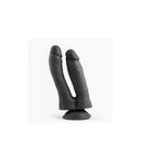 REALISTIC PENIS DOUBLE PENETRATION BLACK 18.5 CM