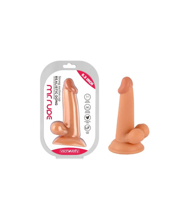 Realistic Dildo Mr Rude Flesh 16cm