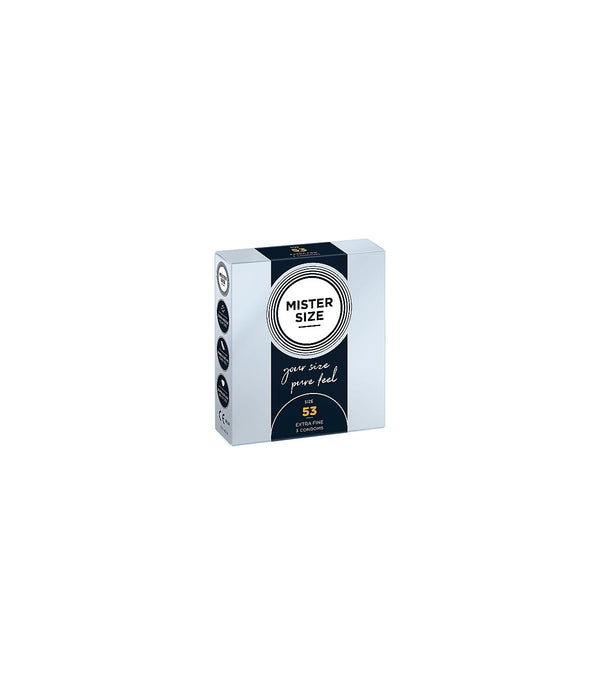 MISTER SIZE PURE FEEL EXTRA THIN CONDOMS 53 MM 3 UNITS