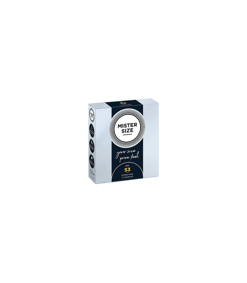 MISTER SIZE PURE FEEL EXTRA THIN CONDOMS 53 MM 3 UNITS