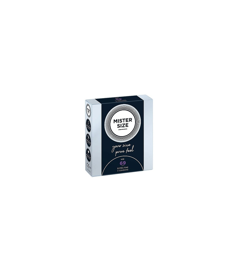 MISTER SIZE PURE FEEL EXTRA THIN CONDOMS 69 MM 3 UNITS