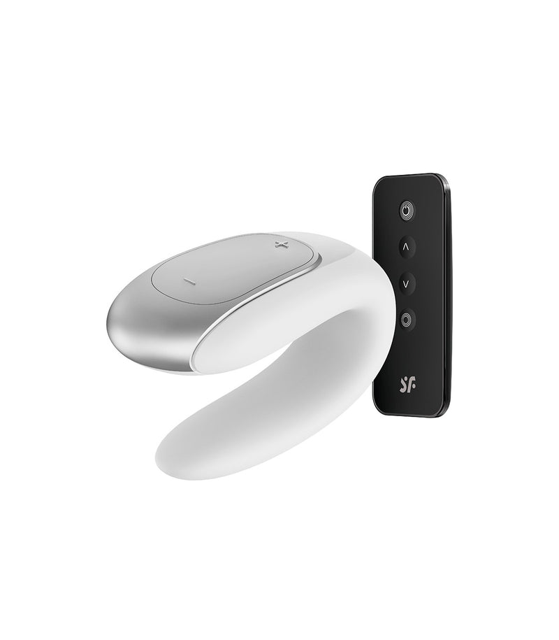 SATISFYER DOUBLE FUN W/ REMOTE AND APP WHITE