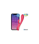 SATISFYER VIBRATOR MONO FLEX APP RED
