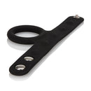 CalExotics Tri-Snap Scrotum Support Penis Ring - Black - M
