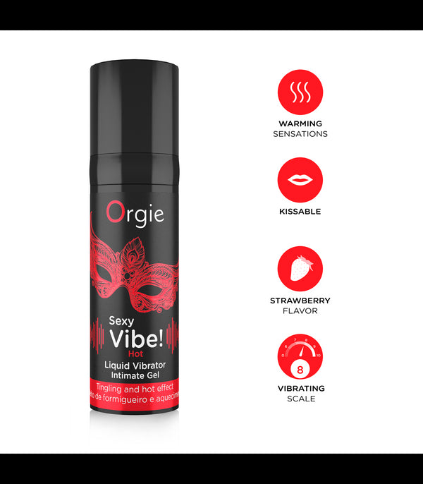 SEXY VIBE LIQUID VIBRATOR! HOT 15ML