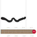 New Wave Silicone Double Dildo Black