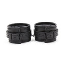 Leather Wrist Cuffs Black