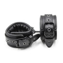 Leather Wrist Cuffs Black