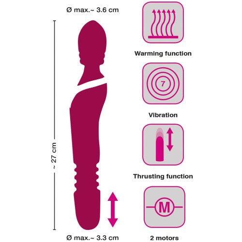 Massage Wand Warming & Thrusting Vibe