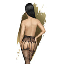 No Excuses Black Suspender Tights