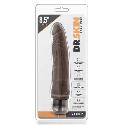 Dr. Skin Cock Vibe Chocolate 18cm