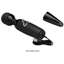 Magic Wand Rechargeable Powerful Vibrator - Black