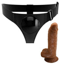 Pretty Love Michael Universal Harness Briefs Set with Brown Dildo
