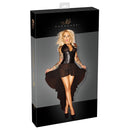 Noir Translucent Powernet Long Dress