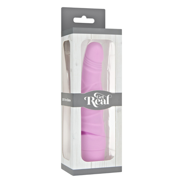 Mini Classic Original Silicone Penis Vibrator - Pink