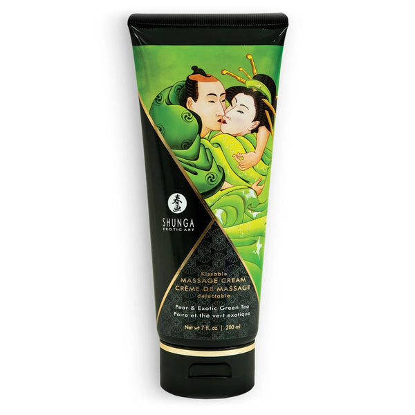 Shunga Kissable Massage Cream Pear & Exotic Green Tea 200ml
