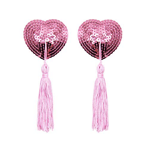Pink Burlesque Sequin Nipple Pasties