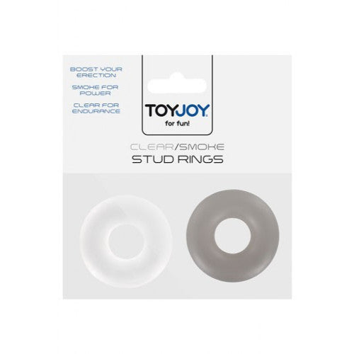 Toy Joy Stud Rings Black and White