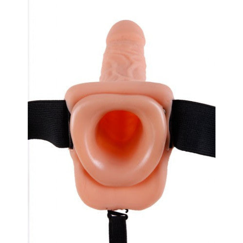 Fetish Fantasy Series 7'' Hollow Strap-On with Balls Flesh
