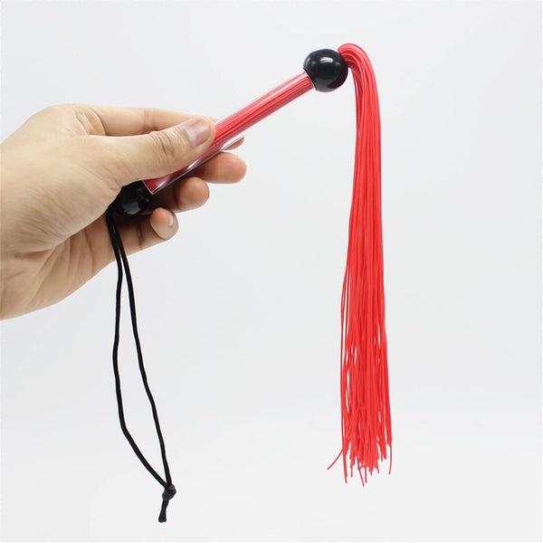 Naughty Toys Red Silicone Flogger 36CM