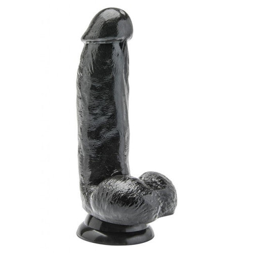 Black Cock with Balls and Suction Cup 15cm